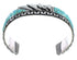 Authentic Sterling Silver And Turquoise Cuff Bracelet Jewelry VX60968