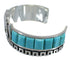 Southwest Authentic Sterling Silver And Turquoise Cuff Bracelet Jewelry VX60972