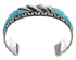 Southwest Authentic Sterling Silver And Turquoise Cuff Bracelet Jewelry VX60972