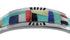 Substantial Sterling Silver Multicolor Cuff Bracelet VX60600
