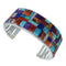 Southwest Sterling Silver Multicolor Cuff Bracelet VX60623