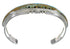 Authentic Sterling Silver Multicolor Native American Village Design Bracelet VX60670