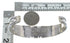 Authentic Sterling Silver Multicolor Native American Village Design Bracelet VX60670