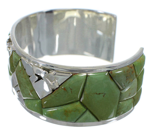 Genuine Sterling Silver Turquoise Sturdy Bracelet VX60704