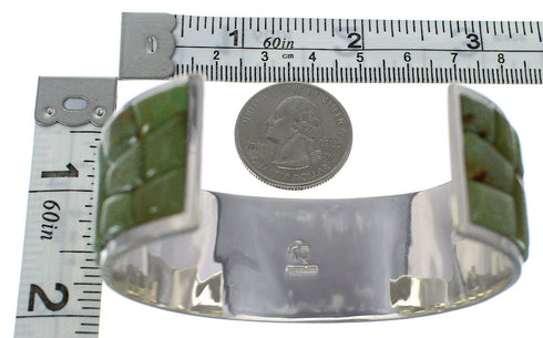 Genuine Sterling Silver Turquoise Sturdy Bracelet VX60704