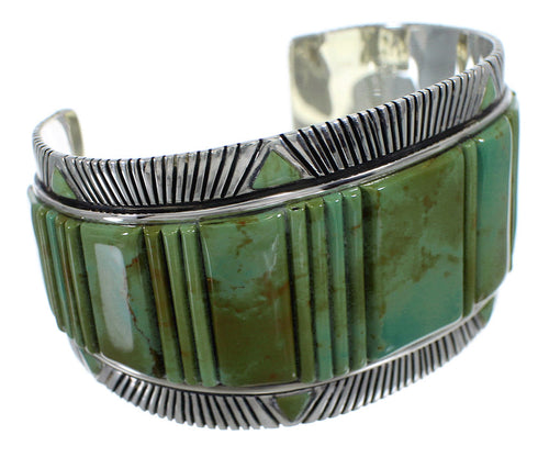 Genuine Sterling Silver Turquoise Heavy Bracelet VX60717