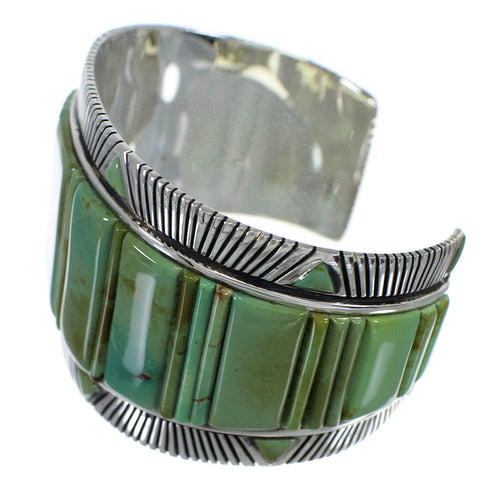 Genuine Sterling Silver Turquoise Heavy Bracelet VX60717