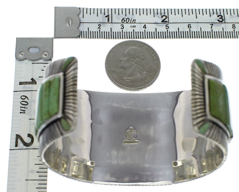 Genuine Sterling Silver Turquoise Heavy Bracelet VX60717