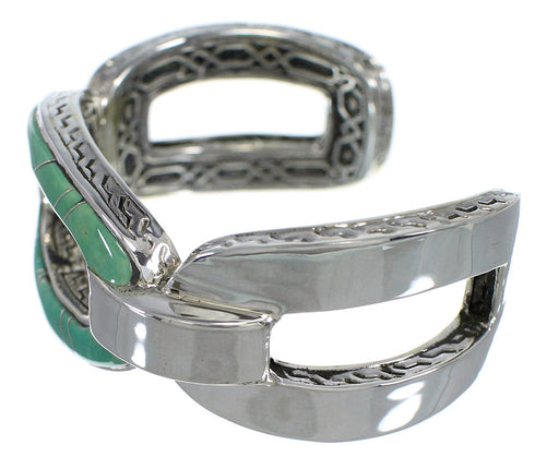 Authentic Sterling Silver Turquoise Sturdy Bracelet VX60719