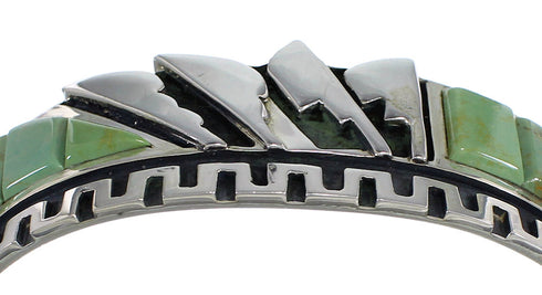 Southwest Sterling Silver And Turquoise Cuff Bracelet Jewelry VX60766