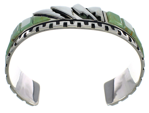 Southwest Sterling Silver And Turquoise Cuff Bracelet Jewelry VX60766