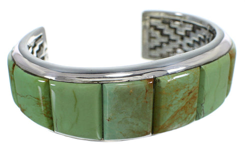 Sterling Silver Jewelry Turquoise Southwest Cuff Bracelet VX60776
