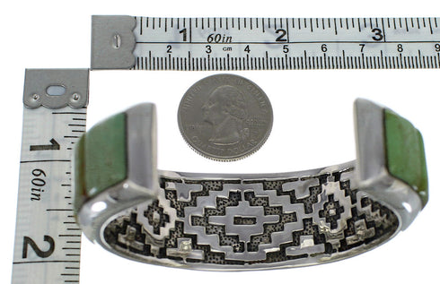 Sterling Silver Jewelry Turquoise Southwest Cuff Bracelet VX60776