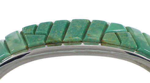 High Quality Sterling Silver Turquoise Water Waves Bracelet VX60456