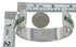 Authentic Sterling Silver Turquoise Inlay Southwest Cuff Bracelet VX60543