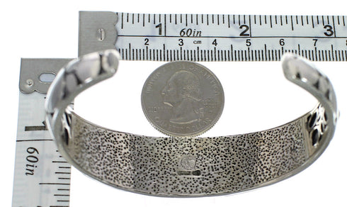 Southwestern Authentic Sterling Silver Turquoise Cuff Bracelet VX60558