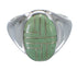Sterling Silver And Turquoise Inlay Ring Size 9-3/4 RX59883