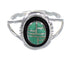 Sterling Silver Southwestern Turquoise Ring Size 7-3/4 RX60110