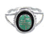 Turquoise Authentic Sterling Silver Ring Size 7-1/4 RX60109