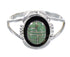Southwest Turquoise Inlay Silver Ring Size 8-3/4 RX60130