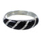 Jet Authentic Sterling Silver Southwest Jewelry Ring Size 7-3/4 VX59946
