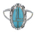 Southwest Silver Turquoise Inlay Ring Size 6-1/4 MX59967