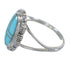 Southwest Turquoise Sterling Silver Ring Size 4-3/4 MX59968