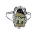 Multicolor Sterling Silver Native American Pueblo Design Southwest Ring Size 4-1/2 YX78055