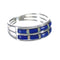 Genuine Sterling Silver Southwest Lapis And Opal Inlay Ring Size 7-1/4 WX60918