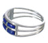 Genuine Sterling Silver Southwest Lapis And Opal Inlay Ring Size 7-1/4 WX60918