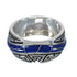 Lapis Inlay Water Wave Southwestern Genuine Sterling Silver Ring Size 6-1/2 WX61034