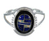 Southwestern Lapis And Opal Inlay Genuine Sterling Silver Ring Size 6-3/4 WX61085