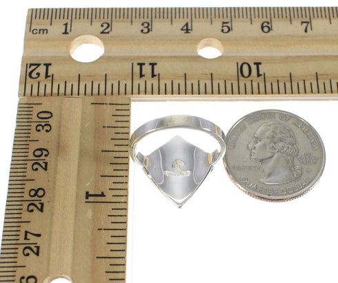 Lapis And Opal Inlay Jewelry Southwestern Silver Ring Size 7-1/4 WX61617