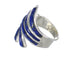 Lapis Inlay And Genuine Sterling Silver Southwestern Ring Size 6 WX61651