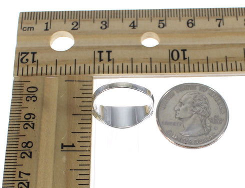 Multicolor Inlay Sterling Silver Southwest Ring Size 8-3/4 MX60094