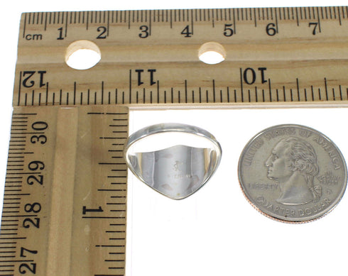 Southwest Multicolor Inlay Silver Ring Size 7-1/4 MX60117