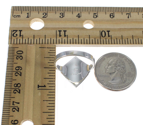 Southwest Sterling Silver Multicolor Ring Size 8-1/4 MX60150