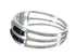 Jet Mother Of Pearl Authentic Sterling Silver Ring Size 7-3/4 RX92575