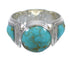 Turquoise Southwest Authentic Sterling Silver Ring Size 6-3/4 QX79209