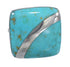 Genuine Sterling Silver Turquoise Jewelry Ring Size 6-1/2 AX79576