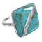 Sterling Silver Turquoise Southwestern Ring Size 7 AX79587