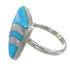 Authentic Sterling Silver Turquoise Southwestern Ring Size 5-1/2 QX79322