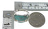 Genuine Sterling Silver Southwest Turquoise Jewelry Ring Size 6-1/2 QX79397