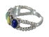 Genuine Sterling Silver Southwest Multicolor Ring Size 5-1/2 MX60926