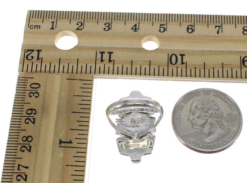 Silver Multicolor Southwest Ring Size 5-1/4 MX61131