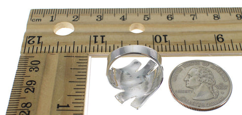 Authentic Sterling Silver Southwest Magenta Turquoise Inlay Ring Size 6-1/2 QX74436