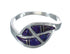 Southwestern Magenta Turquoise Inlay Genuine Sterling Silver Jewelry Ring Size 8-1/4 QX74474