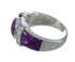 Southwestern Silver Magenta Turquoise Ring Size 8-1/2 QX74191