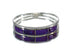 Magenta Turquoise Inlay Silver Southwestern Ring Size 5-1/4 QX74369