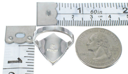 Sterling Silver Southwest Opal Magenta Turquoise Ring Size 7 RX60806